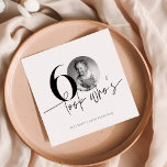 Look Who's 60 Funny Photo Simple 60th Birthday Napkins<br><div class="desc">Look Who's 60 Funny Photo Simple 60th Birthday Napkins</div>