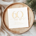 Look Who's 60 Funny Simple 60th Birthday Foil Napkins<br><div class="desc">Look Who's 60 Funny Simple 60th Birthday Foil Napkins</div>