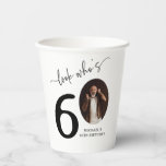 Look Who's 60! Modern Photo 60th Birthday Paper Cups<br><div class="desc">Attention all 60 year olds! Make your milestone birthday truly special with our 'Look who's 60' disposable Party Paper Cups. These cups not only add flair to your celebration, but they also feature a photo of the birthday star in the zero of their age, creating a one-of-a-kind experience. It's more...</div>