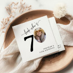 Look Who's 70! Modern Photo 70th Birthday Napkins<br><div class="desc">Embrace a new decade with our 'Look who's 70' Party napkins. Chic, personalized, and designed to spark joy, these napkins are the perfect addition to a memorable birthday celebration. Featuring the portrait of the birthday star, they add a unique touch to the milestone event. Celebrate turning 70 with style and...</div>