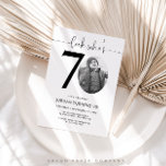 Look Who's 70 | Photo 70th Birthday Invite<br><div class="desc">Celebrate your milestone 70th birthday with timeless style using this Look Who’s 70 invitation! Featuring a sleek, modern design this invitation is perfect for those who prefer simplicity with a touch of elegance. Fully customizable, you can easily add your party details to create a personal and sophisticated invite that sets...</div>