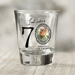 Look Who's 70! Photo 70th Birthday Shot Glass<br><div class="desc">Usher in the big 7-0 with style and a personalized touch! With our 'Look Who's 70' party shot glasses, celebrate your milestone birthday with a pinch of fun and a ton of uniqueness. Each glass is designed with a quirky hand-doodled border, your name, and your face replacing the zero in...</div>
