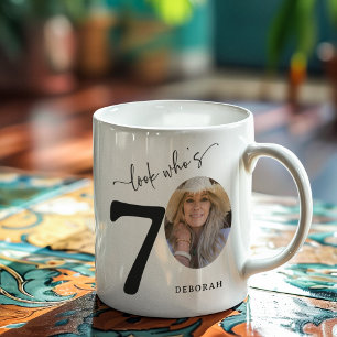 'Look Who's 70' Stylish 70th Birthday Coffee Mug