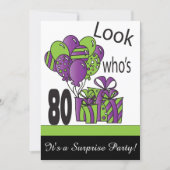Look Who's 80 | 80th Birthday Invitation (Front)
