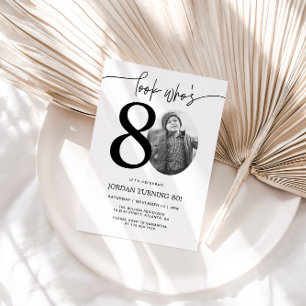 Look Who's 80 Photo 80th Birthday Invite