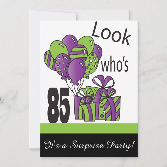 Look Who's 85 | 85th Birthday Invitation (Front)