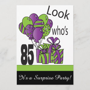 Look Who's 85   85th Birthday Invitation