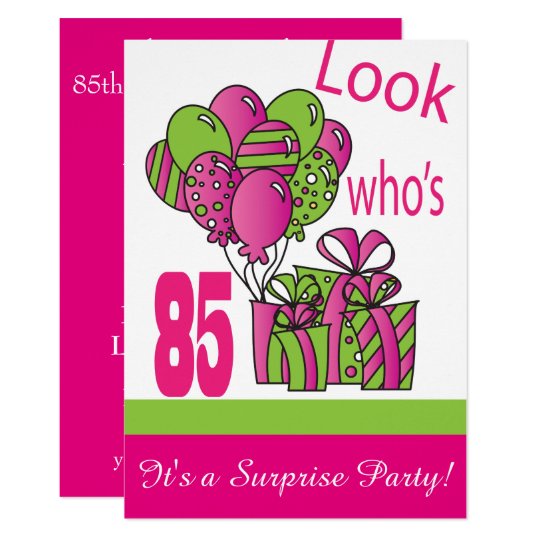 Look Who's 85 | 85th Birthday Invitation | Zazzle.com