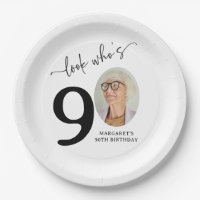 Look Who's 90! Modern Photo 90th Birthday