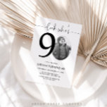 Look Who's 90 | Photo 90th Birthday Invite<br><div class="desc">Celebrate your milestone 90th birthday with timeless style using this Look Who’s 90 invitation! Featuring a sleek, modern design this invitation is perfect for those who prefer simplicity with a touch of elegance. Fully customizable, you can easily add your party details to create a personal and sophisticated invite that sets...</div>