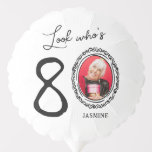 Look Who&#39;s Eighty Photo 80th Birthday Balloon