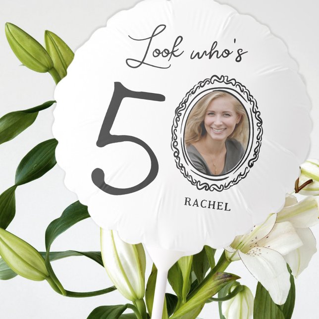 Look Who's Fifty Photo 50th Birthday Balloon (Creator Uploaded)