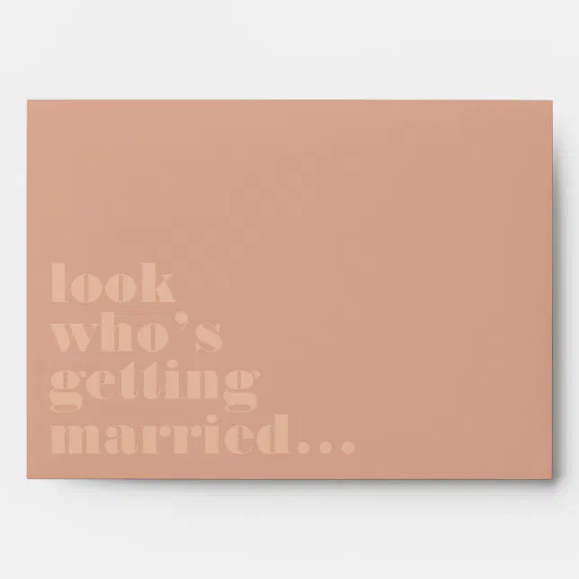 Look Who's Getting Married.. We're Getting Married Envelope | Zazzle