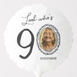 Look Who&#39;s Ninety Photo 90th Birthday Balloon