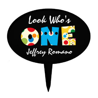 Look Who's ONE Birthday Cake Topper