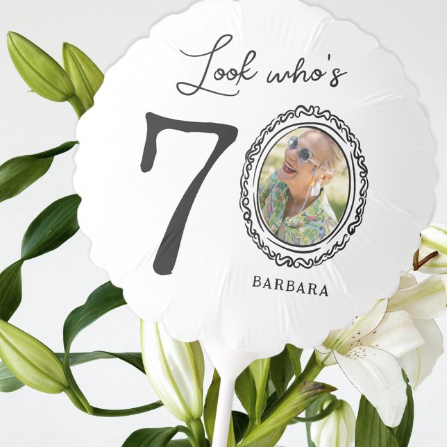 Look Who's Seventy Photo 70th Birthday Balloon (Creator Uploaded)