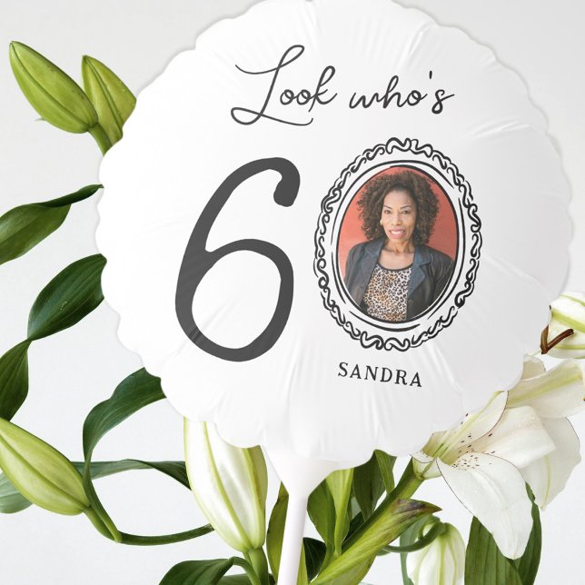 Look Who's Sixty Photo 60th Birthday Balloon (Creator Uploaded)