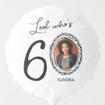 Look Who&#39;s Sixty Photo 60th Birthday Balloon