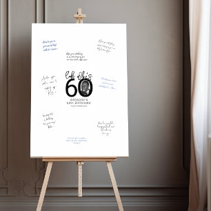Look Who's Sixty   Photo 60th Birthday Signature Foam Board