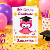 5th grade graduation card messages Congratulations Graduate - Greeting with Shooting Stars 5th Grade, Graduation, Gold, Delicate