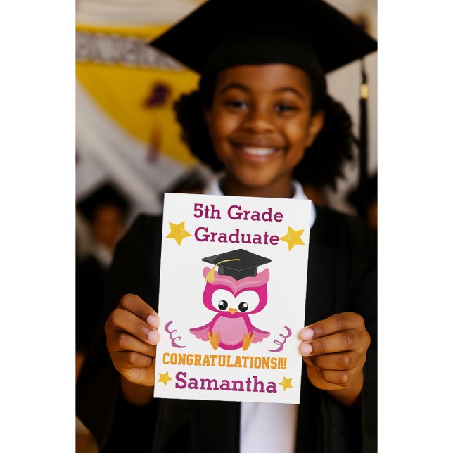 5th grade graduation cards 5th Grade Graduation Elementary School Photo Invitation