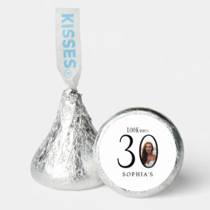 Look Who's Thirty Minimal Photo 30th Birthday Hershey®'s Kisses®