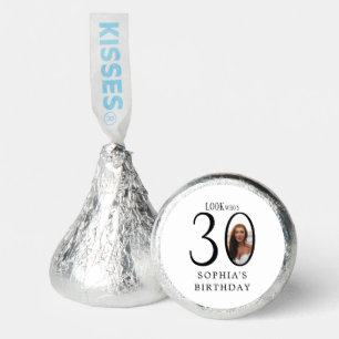 Look Who's Thirty Minimal Photo 30th Birthday Hershey®'s Kisses®