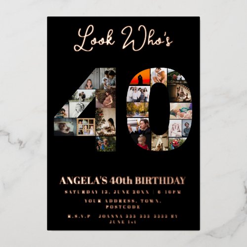 look who's turned 40 years old Photo montage