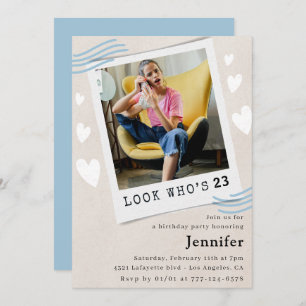  Look who's turning 23rd birthday invitations