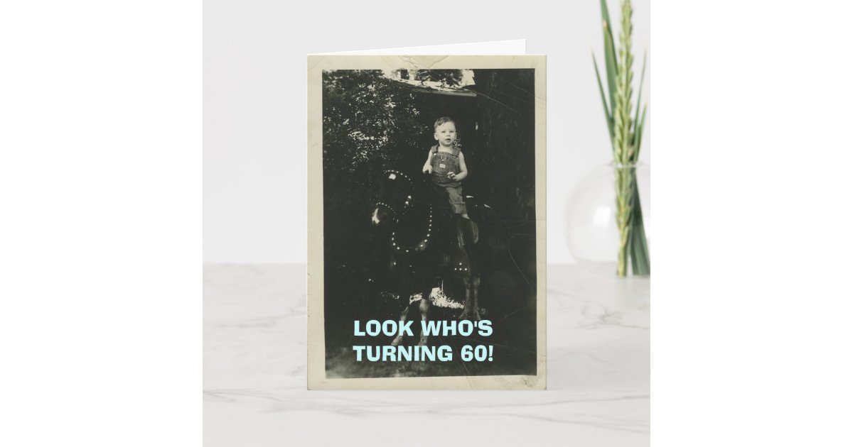 Look Whos Turning 60 Invitation Zazzle