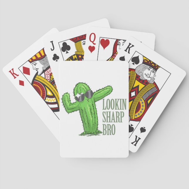Lookin Sharp Bro Poker Cards (Back)