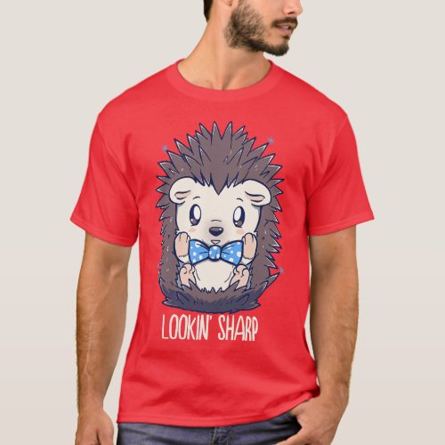 Lookin Sharp Dapper Hedgehog T_Shirt