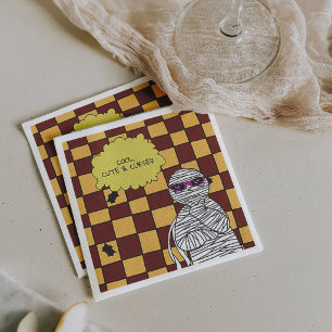Lookin' Spooky, Feelin' Cute Halloween Mummy Napkins