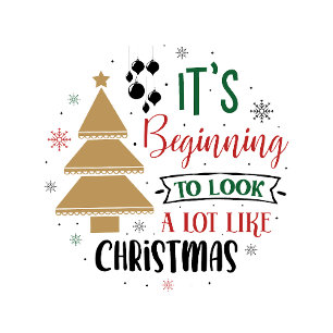 Looking a lot like Christmas Ornament Card