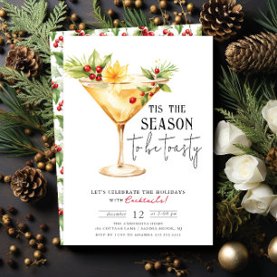 Looking A Lot Like Cocktails Holiday Party Invitation