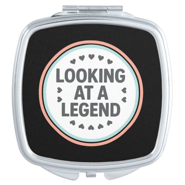Looking at a Legend | Inclusion Compact Mirror (Front)
