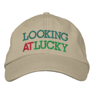 Looking At Lucky Embroidered Baseball Cap