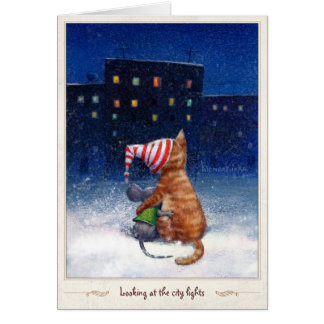 Looking at the city lights cards