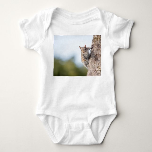 Looking at You! Squirrel Baby Bodysuit (Front)