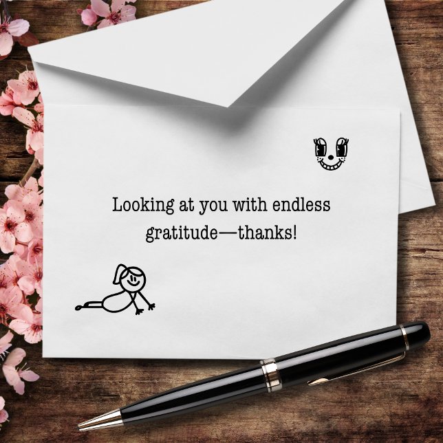 Looking At You With Endless Gratitude Thank You Card (Creator Uploaded)