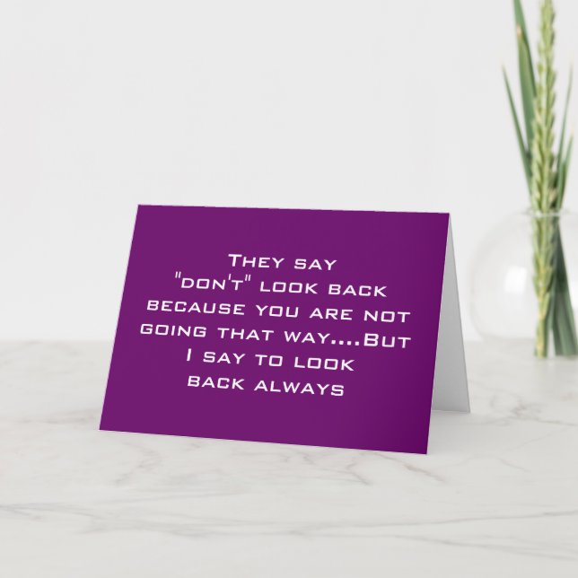 LOOKING BACK AT ALL OUR DAYS TOGETHER-ANNIVERSARY CARD (Front)