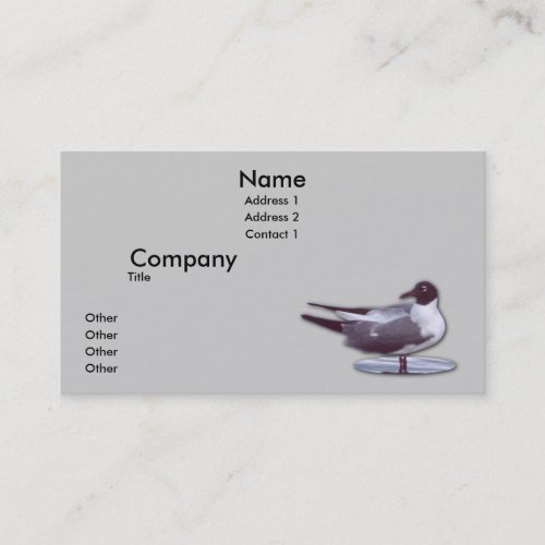 Looking back business card