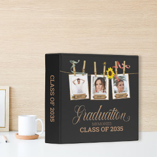 Looking Back Graduation Photo Memory Book Album 3 Ring Binder