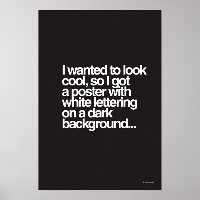 Looking cool poster (Front)