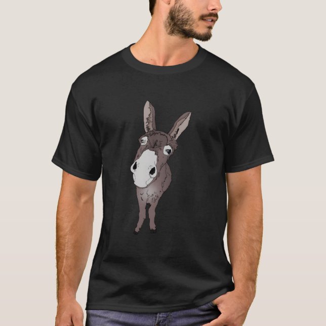 Looking Donkey For Donkeys Horses T-Shirt (Front)