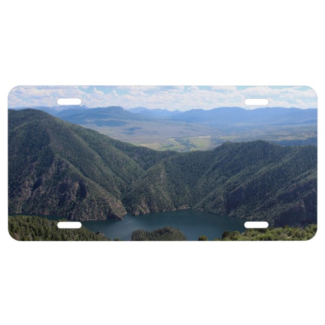Looking Down at the Gunnison License Plate (Front)