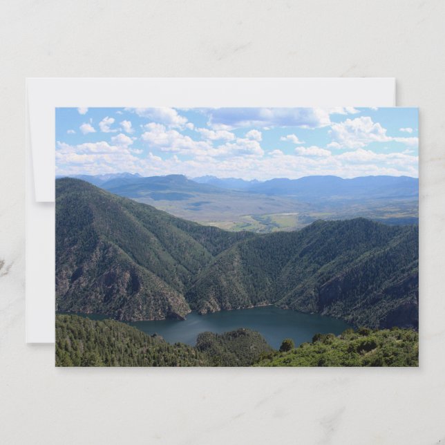 Looking Down at the Gunnison Note Card (Front)