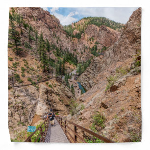 Looking Down Seven Falls Stairs Bandana