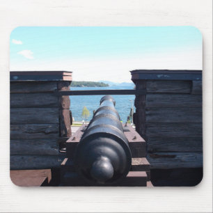 Looking Down the Barrel Mouse Pad