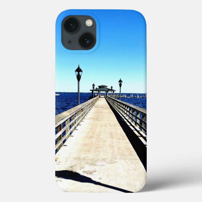 Looking Down The Pier iPhone Cases (Back)